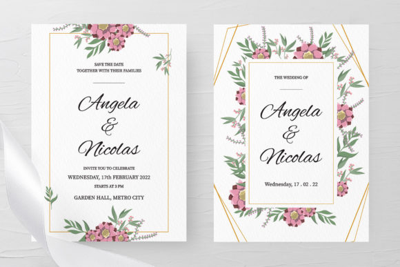 Download Wedding Invitation Floral Frame - Invitation Collection